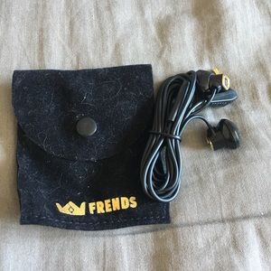 Frends Black and Gold Accent Earbuds